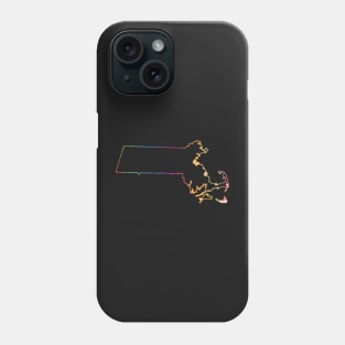 Massachusetts Rainbow Phone Case