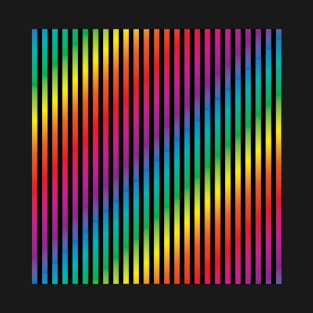 Rainbow Gradient Stripe (wide) T-Shirt