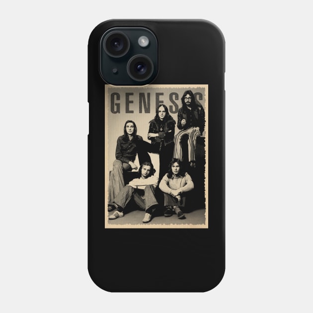 Genesis Rock Legends - Pay Tribute on Your Classic Band T-Shirt Phone Case by Silly Picture