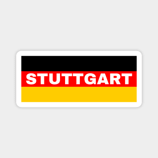 Stuttgart City in German Flag Magnet