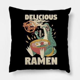 ramen dinosaur ramen Pillow