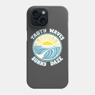 Tasty Waves Sunny Daze - hollow surf sunrise dawn patrol surf culture Phone Case