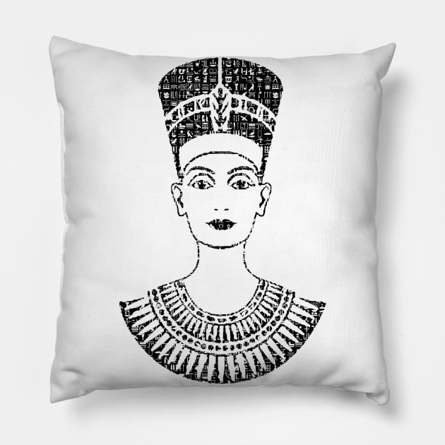 Nefertiti Pillow by pandascool