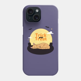 Trick Or Treat Sleeping Kitty Phone Case