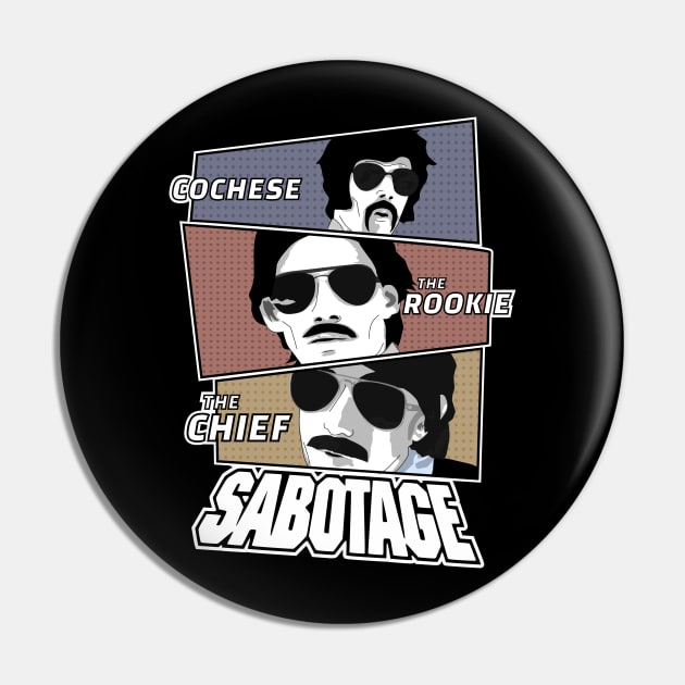 Sabotage Vintage Pin by TKsuited