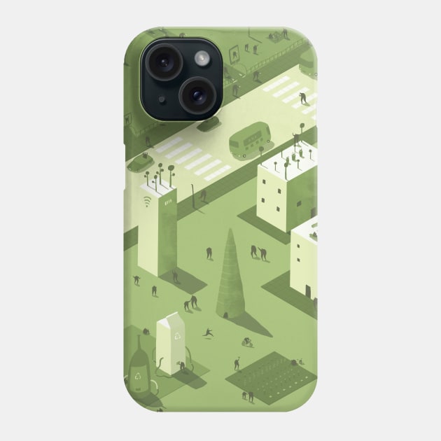 Green Living Phone Case by dalebrains