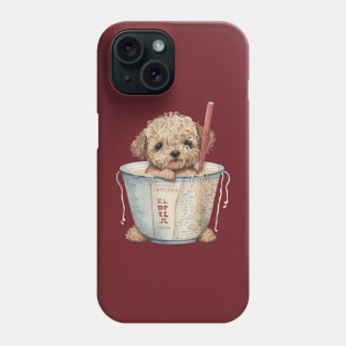 Dog having Noodles Phone Case