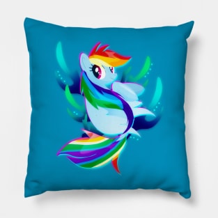 Seapony Rainbow Dash Pillow