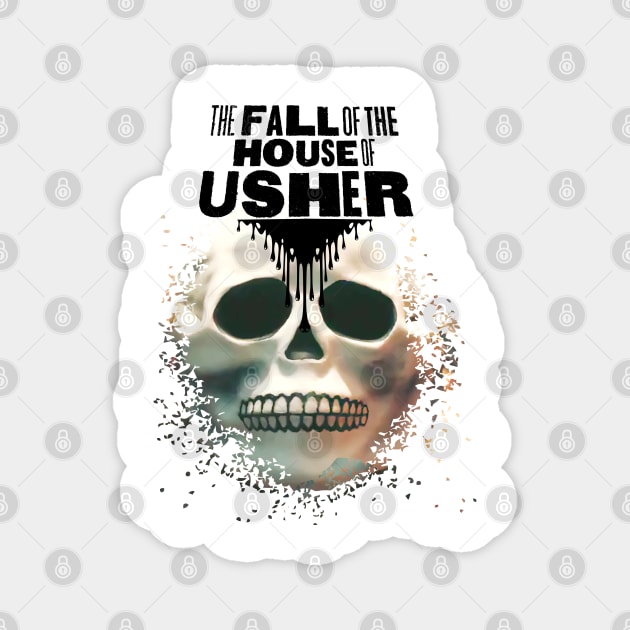 The Fall of the House of Usher Carla Gugino skull mask Magnet by ironpalette