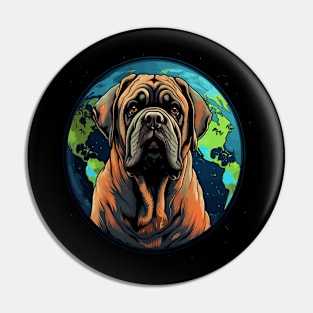 English Mastiff Earth Day Pin