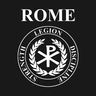 Rome Virtues of the Roman Legionary Chi Rho T-Shirt