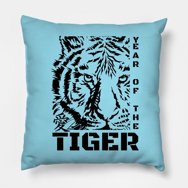 year of the tiger Pillow by Leap Arts