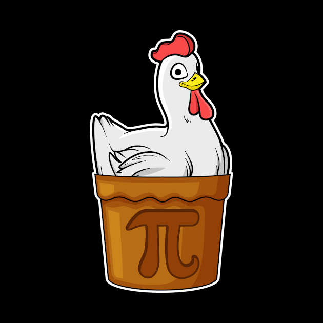Chicken Pot Pie Math Funny Pun Pi Gift by Dr_Squirrel