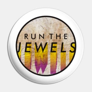 Run the Jewels - VINTAGE YELLOW CIRCLE Pin