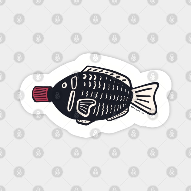 Japanese Soy Sauce Fish Magnet by TheSmartyArty