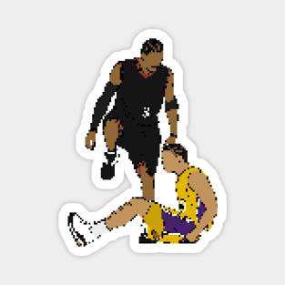 Allen Iverson Steps Over Tyronn Lue (Pixel Art) Magnet