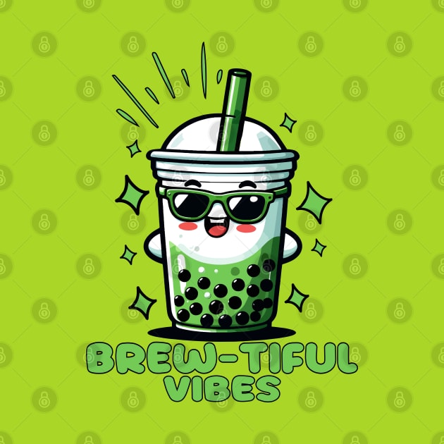 Brew-tiful Vibes: My Boba Green Tea Obsession by chems eddine