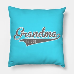 New Grandma Established 2018 Pillow