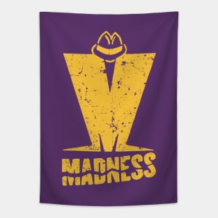 Madness - Retro Yellow Tapestry