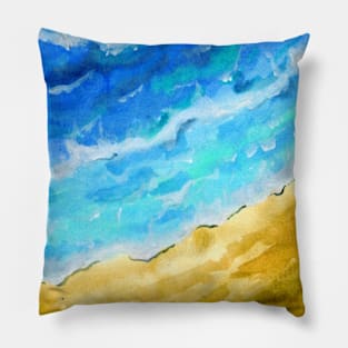 Beach and Ocean Aerial Pillow