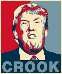 Crook Trump Poster Magnet