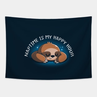 Cute Funny Lazy Sloth Quote Animal Lover Artwork Tapestry