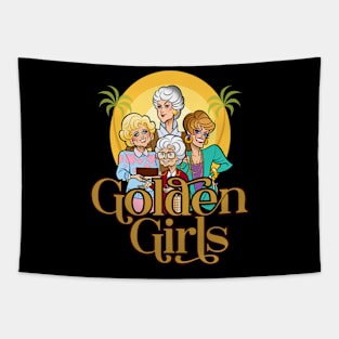 Golden Girls Retro Sunny Time Tapestry