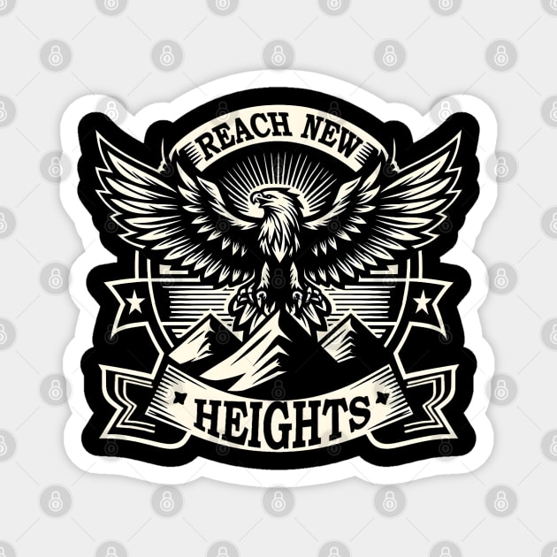 Reach New Heights Eagle Magnet by MakerMind8.2