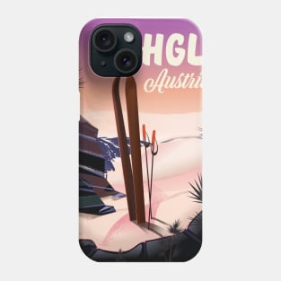 Ischgl Austria ski poster Phone Case