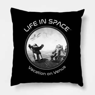 Life in Space: Vacation on Venus Pillow