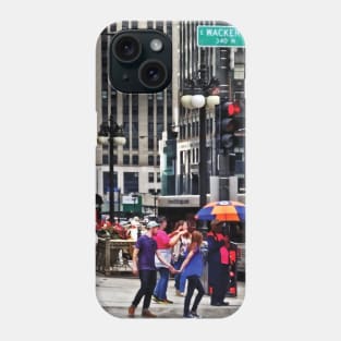 Chicago IL - Rainy Day on E Wacker Drive Phone Case