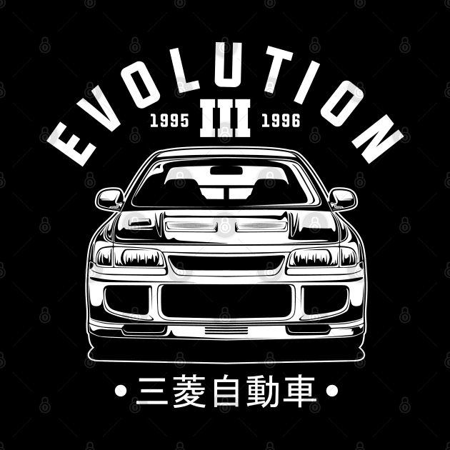 Lancer Evolution 3 (White Print) by idrdesign