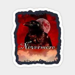 Raven Nevermore Distressed Magnet