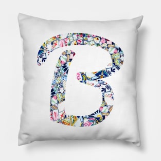 Gaudi Mosaic Letter B Pillow