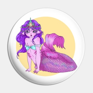 Pink mermaid princess Pin