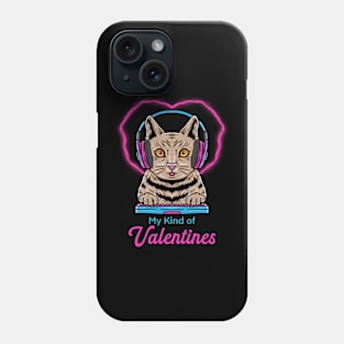 CAT VALENTINES GAMER Phone Case