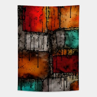 drippy grunge abstract Tapestry