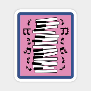 Proud Pianist Piano Lovers Wing Magnet