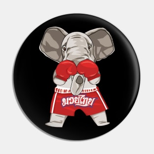 Muay Thai Elephant Pin