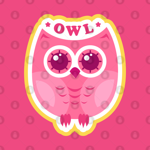 Owl Cute Kawaii Cartoon Drawing Owl Drawing TShirt TeePublic