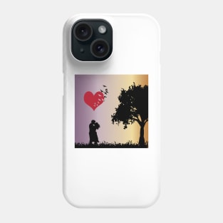 Valentine's Day Couple Gradient Sky Phone Case