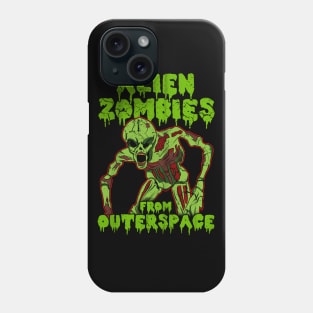 Halloween Alien Zombies From Outer Space Phone Case