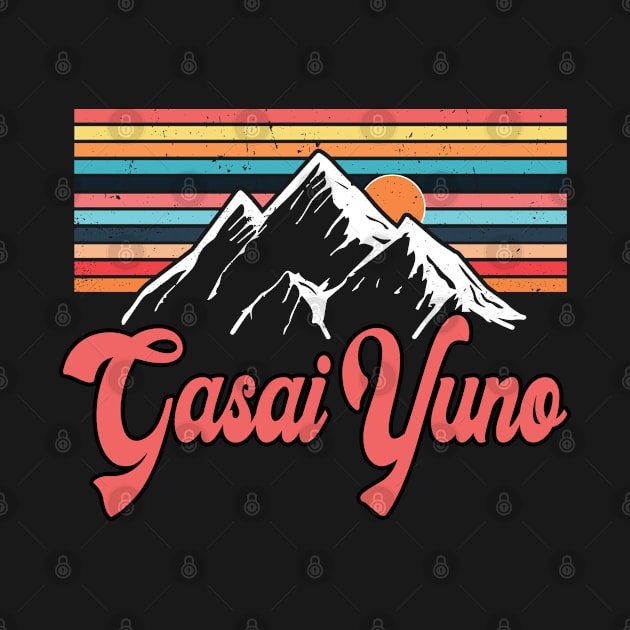 Vintage Mountain Yuno Proud Name Anime Retro Styles by Cyborgs Are Kissing