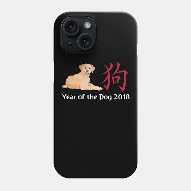 Labrador Year Chinese New Year T-Shirt Phone Case by bbreidenbach