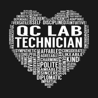 Qc Lab Technician Heart T-Shirt