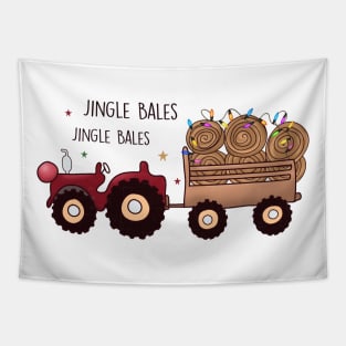 Jingle Bales Jingle Bales Jingle All The Hay Tapestry