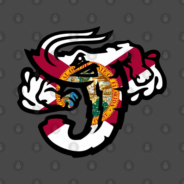 Jacksonville Jumbo Shrimp Florida Flag by justin_weise