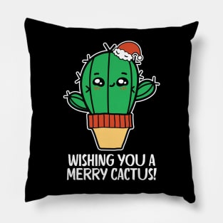 Wishing you a merry Cactus Pillow