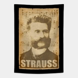 Johann Strauss II musical notes Tapestry