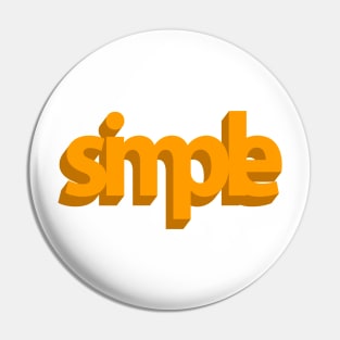 Simple (3D orange) Pin